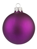 Шар 'Новогодний' 75 мм фиолетовый матовый