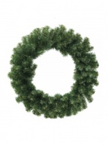 Венок новогодний -  1  зеленый, 50 см