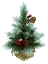 Фото Ель Ice Tiffany зеленая заснеженная с шишками и ягодами в мешке 0,3 м (10) Ель Ice Tiffany зеленая заснеженная с шишками и ягодами в мешке 0,3 м (10)