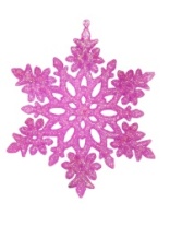 Снежинка розовая (1 шт.), d-150мм (140)