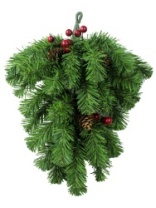 Еловое украшение 'Капля с шишками и ягодами' 0,4 м (25)
