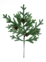 Ветка хвойная с шишками 'Империал', 60 см, литая (10)