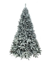 Ель Snow Princess зеленая заснеженная с шишками и ягодами 2,4 м