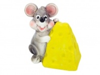 Мышка-копилка 'Сырная душа' 7,5х4,5х8,5 см