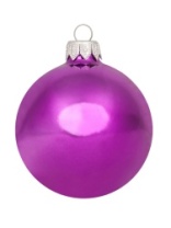 Шар 'Новогодний' 75 мм фиолетовый глянцевый