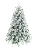 Ель Crystal Queen зеленая заснеженная с шишками 1,8 м