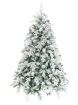 Ель Crystal Queen зеленая заснеженная с шишками 1,8 м