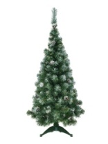 Фото Ель Кавказская зеленая заснеженная с шишками 1,5 м Ель Кавказская зеленая заснеженная с шишками 1,5 м