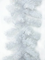 Гирлянда хвойная 'Рождественская 21 белая с блеском' (15)