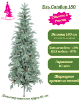 Ель Сапфир голубая с шишками 1,8 м