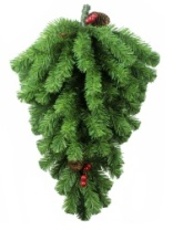 Еловое украшение 'Капля с шишками и ягодами' 0,6 м (15)