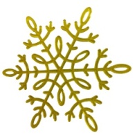 Снежинка - желтая набор 125мм (6 шт.) 60 коробка