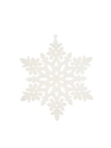 Снежинка белая (1 шт.), d-150мм (140)
