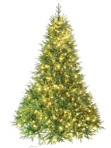 Ель искусственная California зеленая 800 LED ламп теплый белый цвет 2,4м