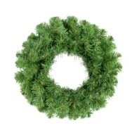 Венок новогодний -  9 светло-зеленый, 35 см
