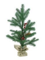 Фото Ель Декоративная зеленая с шишками и ягодами в мешке 0,45 м (10) Ель Декоративная зеленая с шишками и ягодами в мешке 0,45 м (10)