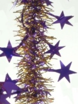 Звездопад фиолетовый золото, 2м (35)