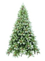 Фото Ель Ice Tiffany зеленая заснеженная с шишками и ягодами 1,9 м Ель Ice Tiffany зеленая заснеженная с шишками и ягодами 1,9 м
