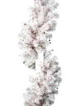 Гирлянда еловая 'Рождественская 11' 270 см белая Pastel