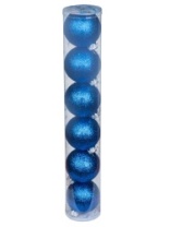 Набор шаров 'Радужный' 55 мм. синий (6 шт)