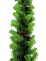 Гирлянда еловая 'Рождественская 17' 270 см зеленая с шишками