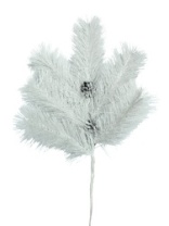 Фото Ветка хвойная с шишками 60 см, белая леска (10) Ветка хвойная с шишками 60 см, белая леска (10)