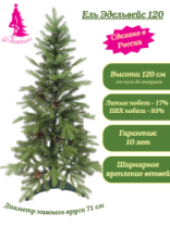 Ель Эдельвейс зеленая с шишками 1,2 м